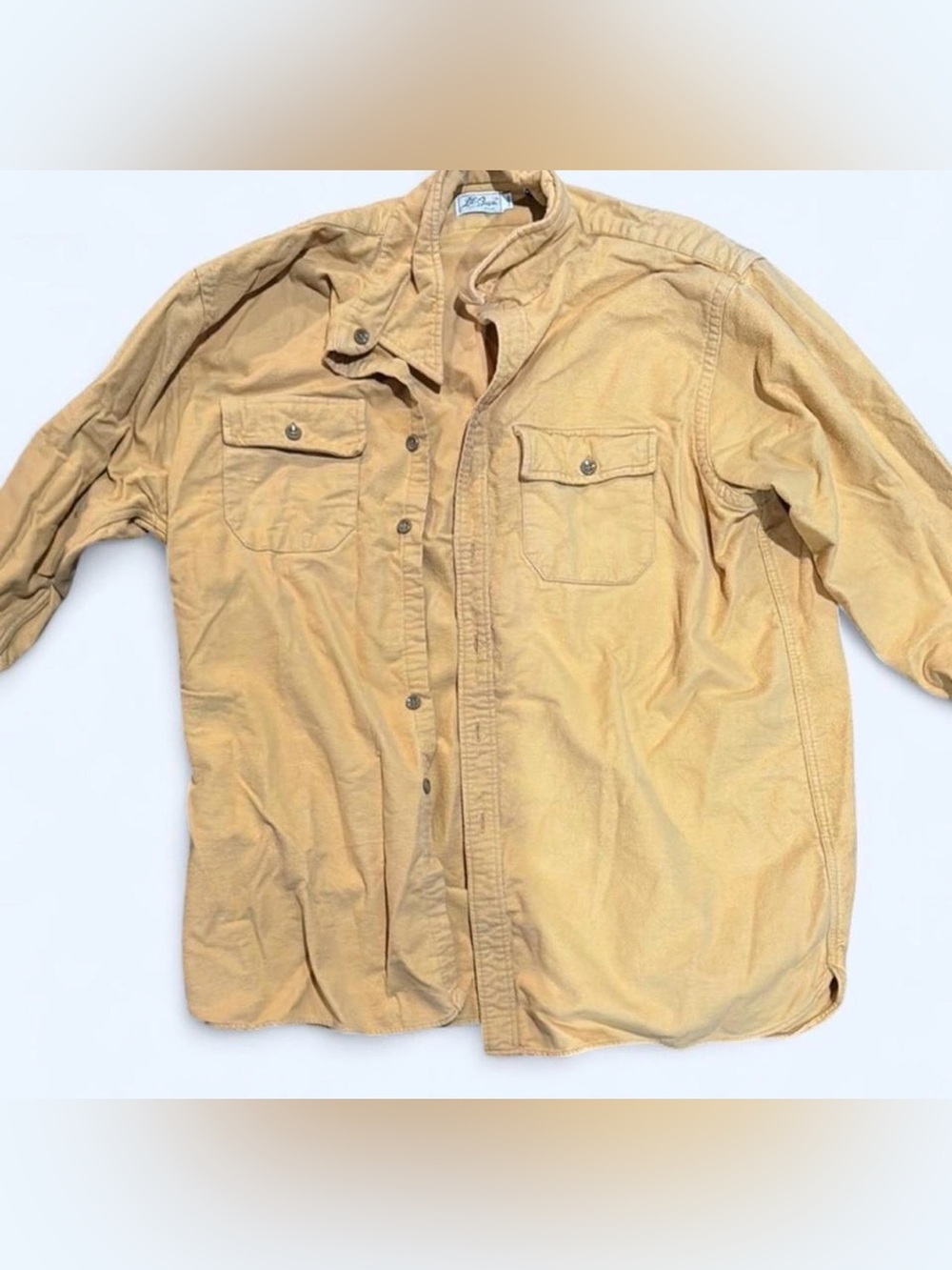 LL Bean Tan Lightweight Shirt Jacket